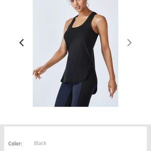Fabletics Teresa Tank Black Top Sz XXS